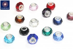 European Glass Bead, Assorted, Glass Bead, Mixed Color, 14x10mm