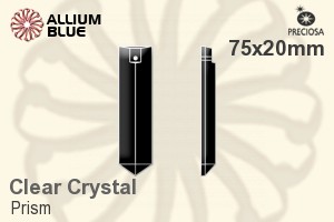 Preciosa Prism (100) 75x20mm - Clear Crystal