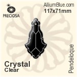 Preciosa Pendeloque (1001) 117x71mm - Metal Coating
