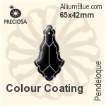 Preciosa Pendeloque (1001) 77x48mm - Metal Coating
