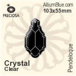 Preciosa Pendeloque (1004) 129x72mm - Clear Crystal