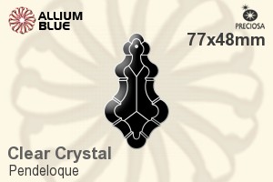 Preciosa Pendeloque (1006) 77x48mm - Clear Crystal