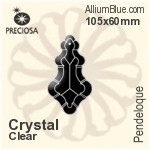 Preciosa Pendeloque (1006) 105x60mm - Metal Coating