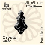 Preciosa Pendeloque (1006) 128x77mm - Metal Coating