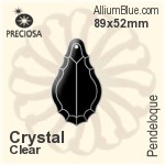 Preciosa Pendeloque (1009) 89x52mm - Clear Crystal