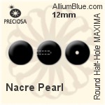 Preciosa Round MAXIMA Crystal Nacre Pearl (13110011) 6mm