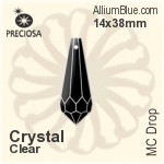 Preciosa MC Drop (1685) 14x38mm - Clear Crystal
