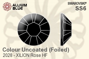 Swarovski XILION Rose Flat Back Hotfix (2028) SS6 - Colour (Uncoated) With Aluminum Foiling