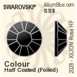 施华洛世奇 XILION Rose 平底烫石 (2028) SS5 - Colour (Uncoated) With Aluminum Foiling