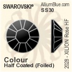 施华洛世奇 XILION Rose 平底烫石 (2028) SS30 - Colour (Half Coated) With Aluminum Foiling