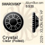 スワロフスキー Divine Rock ペンダント (6191) 48mm - カラー（コーティングなし）