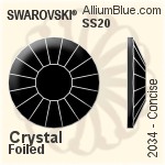 Swarovski Concise Flat Back No-Hotfix (2034) SS10 - Crystal Effect With Platinum Foiling