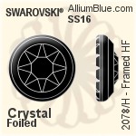 Swarovski Framed Flat Back Hotfix (2078/H) SS20 - Color (Half Coated) With Silver Foiling