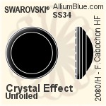施华洛世奇 Framed 圆拱形 熨底平底石 (2080/H) SS34 - 颜色 铝质水银底