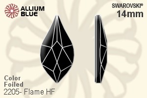 Swarovski Flame Flat Back Hotfix (2205) 14mm - Color With Aluminum Foiling