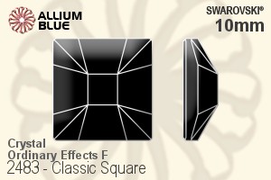 Swarovski Mosaic Flat Back No-Hotfix (2483) 10mm - Crystal (Ordinary Effects) With Platinum Foiling