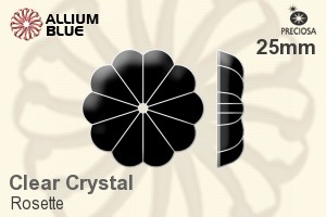 Preciosa Rosette (2528) 25mm - Clear Crystal