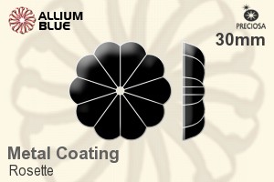 Preciosa Rosette (2528) 30mm - Metal Coating