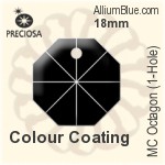 プレシオサ MC Octagon (1-Hole) (2571) 18mm - Colour Coating