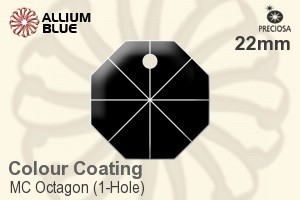 Preciosa MC Octagon (1-Hole) (2571) 22mm - Colour Coating