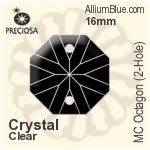 プレシオサ MC Octagon (2-Hole) (2611) 16mm - クリスタル