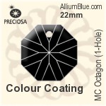 Preciosa MC Octagon (1-Hole) (2636) 22mm - Colour Coating