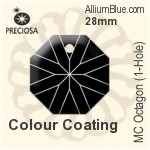 Preciosa MC Octagon (1-Hole) (2636) 24mm - Metal Coating