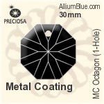 Preciosa MC Octagon (1-Hole) (2636) 28mm - Clear Crystal