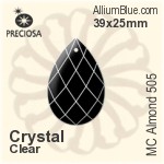 Preciosa MC Almond 505 (2661) 51x33mm - Solid Colour