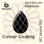 Preciosa MC Almond 505 (2661) 76x50mm - Clear Crystal