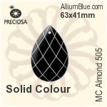 Preciosa MC Almond 505 (2661) 63x41mm - Metal Coating