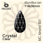 Preciosa MC Almond 501 (2662) 64x33mm - Colour Coating
