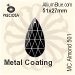 Preciosa MC Almond 501 (2662) 38x19mm - Clear Crystal