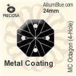 プレシオサ MC Octagon (4-Hole) (2665) 24mm - Metal Coating