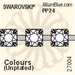 スワロフスキー ラウンド Cupchain (27004) PP32, Unメッキ, 00C - クリスタル