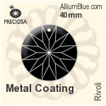 Preciosa Rivoli (2729) 40mm - Metal Coating