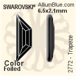 Swarovski XIRIUS Flat Back No-Hotfix (2088) SS16 - Color With Platinum Foiling