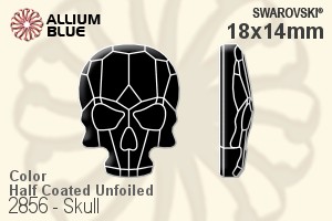 Swarovski Skull Flat Back No-Hotfix (2856) 18x14mm - Color (Half Coated) Unfoiled