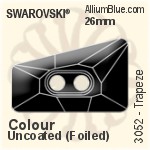 Swarovski Trapeze Button (3052) 17mm - Color With Platinum Foiling