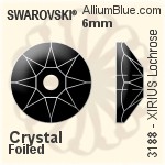 Swarovski XIRIUS Lochrose Sew-on Stone (3188) 6mm - Color Unfoiled