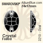 Swarovski Twist Sew-on Stone (3221) 28mm - Crystal Effect Unfoiled