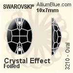 Swarovski Triangle Sew-on Stone (3270) 16mm - Crystal Effect With Platinum Foiling