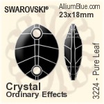 スワロフスキー Owlet ソーオンストーン (3231) 28x17mm - クリスタル（オーディナリー　エフェクト） 裏面にホイル無し