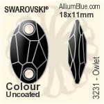 スワロフスキー Galactic ソーオンストーン (3256) 19x11.5mm - カラー 裏面にホイル無し