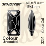 Swarovski Space Cut Sew-on Stone (3251) 18x9mm - Colour (Uncoated) Unfoiled