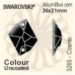 Swarovski Dome (Small) Bead (5542) 8mm - Color (Half Coated)