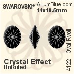 Swarovski Oval Rivoli Fancy Stone (4122) 18x13.5mm - Crystal Effect Unfoiled