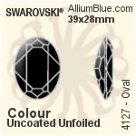 施華洛世奇 梨形 花式石 (4327) 30x20mm - 顏色 無水銀底