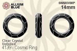 Swarovski Cosmic Ring Fancy Stone (4139) 14mm - Clear Crystal Unfoiled