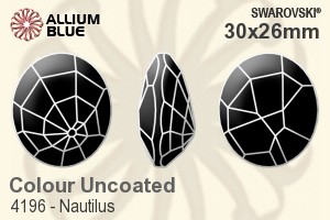 Swarovski Nautilus Fancy Stone (4196) 30x26mm - Colour (Uncoated) Unfoiled